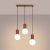 Lampa wisząca HALO 3L mocca SL.1996 - Sollux