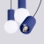 Lampa wisząca HALO 3L ultramaryna SL.1997 - Sollux