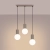 Lampa wisząca HALO 3L taupe SL.1998 - Sollux