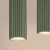 Lampa wisząca KARBON 4L zielona oliwka SL.2005 - Sollux