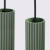 Lampa wisząca KARBON 4L zielona oliwka SL.2005 - Sollux