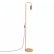 Lampa podłogowa aluminiowa złota wysoka 118cm z serii KARBON SL.2021 - Sollux Lighting