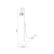 Lampa podłogowa aluminiowa złota wysoka 118cm z serii KARBON SL.2021 - Sollux Lighting