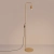 Lampa podłogowa aluminiowa złota wysoka 118cm z serii KARBON SL.2021 - Sollux Lighting