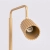 Lampa podłogowa aluminiowa złota wysoka 118cm z serii KARBON SL.2021 - Sollux Lighting