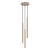 Lampa wisząca ARCHE 3P taupe SL.2038 - Sollux