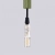 Lampa wisząca ARCHE 1 zielona oliwka SL.2048 - Sollux