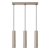 Lampa wisząca LAGOS 3L taupe SL.2079 - Sollux