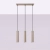 Lampa wisząca LAGOS 3L taupe SL.2079 - Sollux
