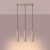 Lampa wisząca LAGOS 3L taupe SL.2079 - Sollux