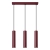 Lampa wisząca LAGOS 3L burgund SL.2082 - Sollux