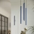 Kinkiet stalowy ultramarynowy 2-punktowy PASTELO 2 z serii PASTELO SL.2128 - Sollux Lighting