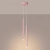 Lampa wisząca stalowa różowa 2-punktowa PASTELO 2 z serii PASTELO SL.2130 - Sollux Lighting