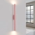 Kinkiet stalowy różowy 2-punktowy 50cm z serii PASTELO SL.2132 - Sollux Lighting