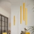 Kinkiet stalowy żółty 2-punktowy 50cm z serii PASTELO SL.2140 - Sollux Lighting