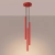 Lampa wisząca stalowa czerwona 3-punktowa z serii PASTELO SL.2143 - Sollux Lighting