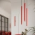 Kinkiet stalowy czerwony podłużny 50cm PASTELO 2 z serii PASTELO SL.2144 - Sollux Lighting