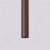 Lampa wisząca stalowa brązowa 8cm 1-punktowa z serii PASTELO SL.2145 - Sollux Lighting