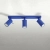Plafon stalowy 3-punktowy ultramaryna 45cm z serii RING SL.2167 - Sollux Lighting