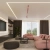 Plafon stalowy różowy kwadratowy 3-punktowy z serii RING SL.2174 - Sollux Lighting