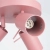 Plafon stalowy różowy kwadratowy 3-punktowy z serii RING SL.2174 - Sollux Lighting