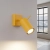 Kinkiet stalowy kulisty żółty 16cm z serii RING SL.2183 - Sollux Lighting