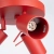 Plafon stalowy czerwony 3-punktowy z serii RING SL.2192 - Sollux Lighting