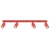 Plafon stalowy czerwony 4-punktowy RING 4L z serii RING SL.2193 - Sollux Lighting