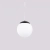 Lampa wisząca UGO 30 czarna SL.2211 - Sollux