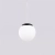 Lampa wisząca UGO 40 czarna SL.2212 - Sollux