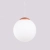 Lampa wisząca UGO 30 ochra czerwona SL.2220 - Sollux