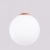 Lampa wisząca UGO 40 ochra czerwona SL.2221 - Sollux