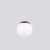 Lampa wisząca UGO 20 burgund SL.2222 - Sollux