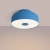 Plafon stalowy błękitny kwadratowy 30cm 4-punktowy OMIQ SL.2287 - Sollux Lighting