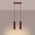 Lampa wisząca KARBON 2 burgund SL.2301 - Sollux