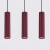 Lampa wisząca KARBON 3L burgund SL.2302 - Sollux