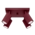 Plafon KARBON 4 burgund SL.2304 - Sollux