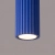 Plafon aluminiowy kwadratowy ultramaryna 10cm z serii KARBON SL.2306 - Sollux Lighting