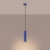 Lampa wisząca aluminiowa ultramaryna 1-punktowa KARBON 1 z serii KARBON SL.2311 - Sollux Lighting
