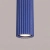 Lampa wisząca aluminiowa ultramaryna 1-punktowa KARBON 1 z serii KARBON SL.2311 - Sollux Lighting
