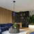 Kinkiet aluminiowy ultramaryna 20cm 2-punktowy KARBON 20 SL.2316 - Sollux Lighting