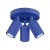 Plafon aluminiowy kwadratowy 3-punktowy ultramaryna KARBON 3P z serii KARBON SL.2323 - Sollux Lighting