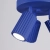 Plafon aluminiowy kwadratowy 3-punktowy ultramaryna KARBON 3P z serii KARBON SL.2323 - Sollux Lighting
