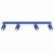Plafon aluminiowy ultramaryna 4-punktowy 81cm z serii KARBON SL.2325 - Sollux Lighting