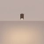 Plafon aluminiowy brązowy kwadratowy 10cm KARBON 10 SL.2331 - Sollux Lighting