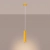 Lampa wisząca aluminiowa żółta 1-punktowa z serii KARBON SL.2334 - Sollux Lighting