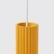 Lampa wisząca aluminiowa żółta 1-punktowa z serii KARBON SL.2334 - Sollux Lighting
