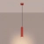 Lampa wisząca aluminiowa czerwona 1-punktowa KARBON 1 z serii KARBON SL.2335 - Sollux Lighting