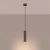 Lampa wisząca aluminiowa brązowa kula 1-punktowa KARBON 1 z serii KARBON SL.2336 - Sollux Lighting