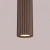 Lampa wisząca aluminiowa brązowa kula 1-punktowa KARBON 1 z serii KARBON SL.2336 - Sollux Lighting